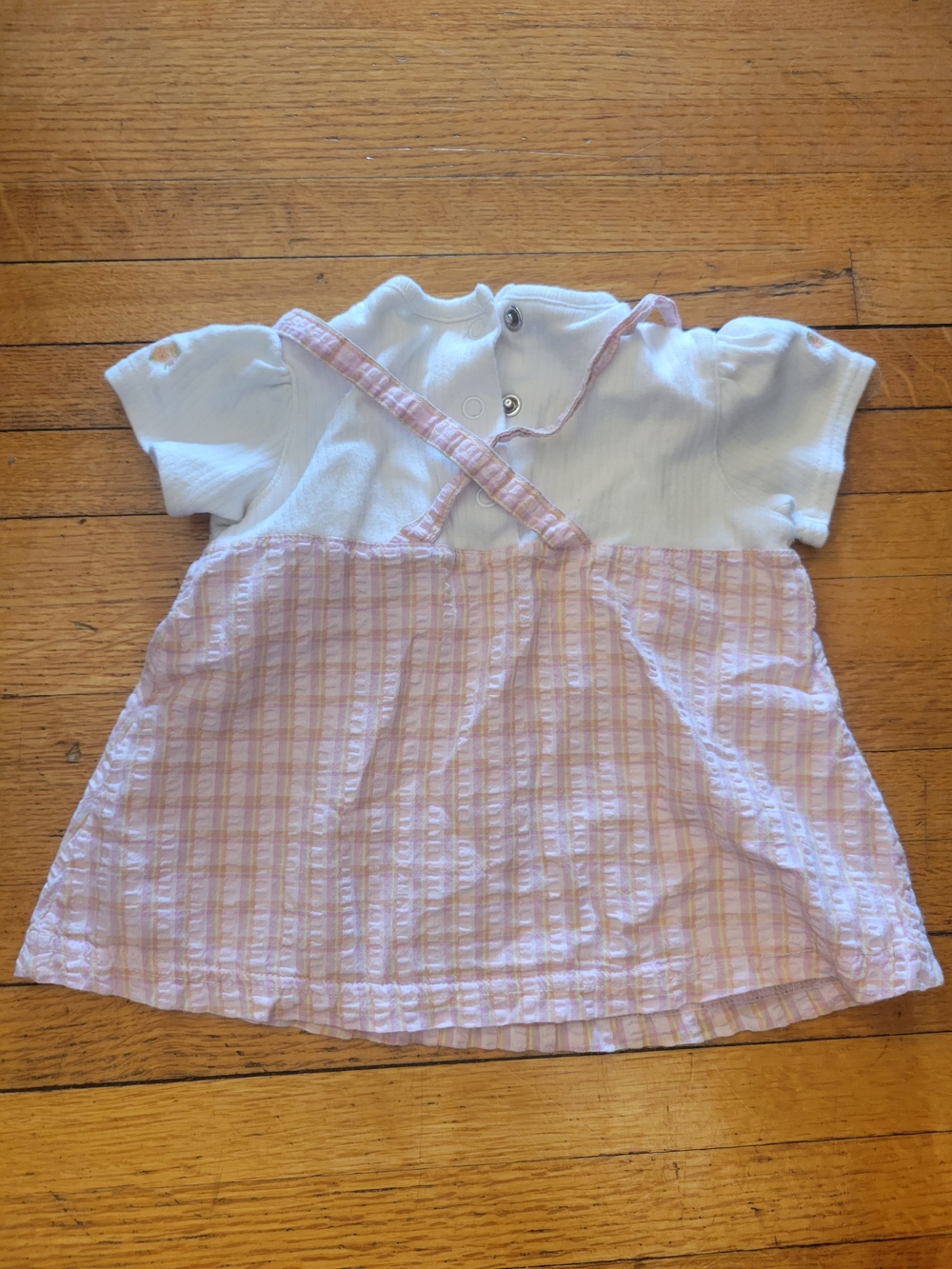 Baby Girls Pink Two-Piece Outfit - Dress & Leggings - Picture 3 of 9